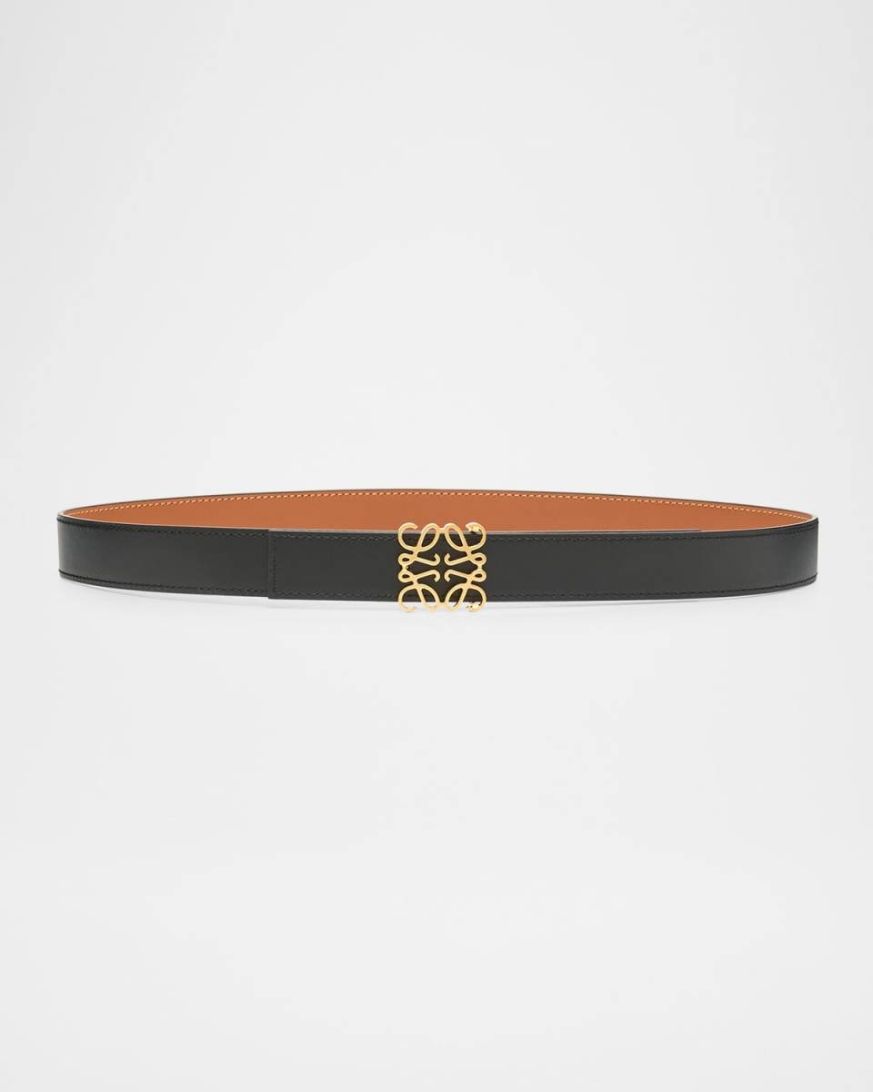 Anagram Reversible Leather Belt